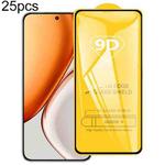 For Honor X70 5G 25pcs 9D Full Glue Screen Tempered Glass Film