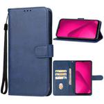 For T-Mobile Revvl 7 5G Leather Phone Case(Blue)