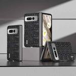 For Google Pixel Fold ABEEL Genuine Leather Sky Series Black Edge Phone Case(Black)