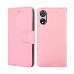 For CUBOT P60 Crystal Texture Leather Phone Case(Pink)