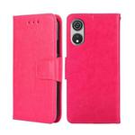 For CUBOT P60 Crystal Texture Leather Phone Case(Rose Red)