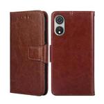 For CUBOT P60 Crystal Texture Leather Phone Case(Brown)