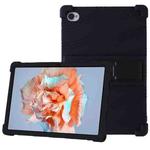 For Blackview Tab 15 10.5 2022 Shockproof Silicone Tablet Case with Holder(Black)