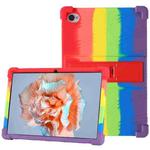 For Blackview Tab 15 10.5 2022 Shockproof Silicone Tablet Case with Holder(Rainbow)