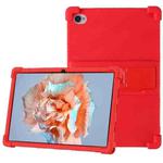 For Blackview Tab 15 10.5 2022 Shockproof Silicone Tablet Case with Holder(Red)