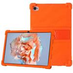 For Blackview Tab 15 10.5 2022 Shockproof Silicone Tablet Case with Holder(Orange)