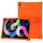 For Blackview Tab 15 Pro 10.5 2023 Shockproof Silicone Tablet Case with Holder(Orange)