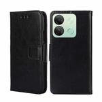 For Infinix Smart 7  HD Crystal Texture Leather Phone Case(Black)