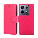 For Infinix Note 30 VIP 5G Crystal Texture Leather Phone Case(Rose Red)