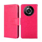 For Realme 11 Pro / 11 Pro+ 5G Crystal Texture Leather Phone Case(Rose Red)