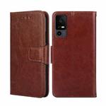 For TCL 40 XE 5G / 40X 5G T601D Crystal Texture Leather Phone Case(Brown)