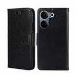 For Tecno Camon 20 Pro 4G Crystal Texture Leather Phone Case(Black)