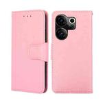 For Tecno Camon 20 Premier 5G Crystal Texture Leather Phone Case(Pink)