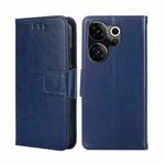 For Tecno Camon 20 Premier 5G Crystal Texture Leather Phone Case(Royal Blue)