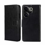 For Tecno Camon 20 Premier 5G Crystal Texture Leather Phone Case(Black)