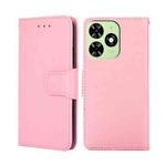 For Tecno Spark Go 2024 Crystal Texture Leather Phone Case(Pink)