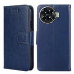 For Tecno Spark 20 Pro+ 4G Crystal Texture Leather Phone Case(Royal Blue)