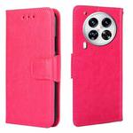 For Tecno Camon 30 Premier 5G Crystal Texture Leather Phone Case(Rose Red)