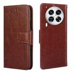 For Tecno Camon 30 Premier 5G Crystal Texture Leather Phone Case(Brown)