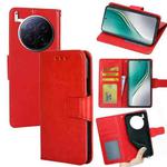 For Tecno Camon 40 Premier 5G Crystal Texture Leather Phone Case(Red)