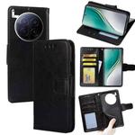 For Tecno Camon 40 Premier 5G Crystal Texture Leather Phone Case(Black)