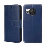 For Sharp Aquos R8 SH-52D Crystal Texture Leather Phone Case(Royal Blue)