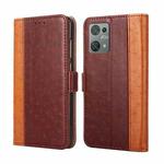 For Blackview Oscal C30 Ostrich Texture Horizontal Flip Leather Phone Case(Brown)