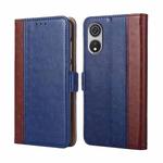 For CUBOT P60 Ostrich Texture Horizontal Flip Leather Phone Case(Blue)