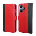 For Infinix Hot 30i 4G Ostrich Texture Horizontal Flip Leather Phone Case(Red)