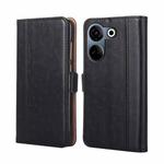 For Tecno Camon 20 Pro 4G Ostrich Texture Horizontal Flip Leather Phone Case(Black)