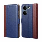 For Tecno Camon 20 Pro 4G Ostrich Texture Horizontal Flip Leather Phone Case(Blue)