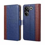 For Tecno Camon 20 Pro 5G Ostrich Texture Horizontal Flip Leather Phone Case(Blue)