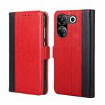 For Tecno Camon 20 Pro 5G Ostrich Texture Horizontal Flip Leather Phone Case(Red)