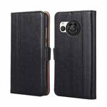 For Sharp Aquos R8 SH-52D Ostrich Texture Horizontal Flip Leather Phone Case(Black)