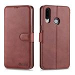 For Samsung Galaxy A20s AZNS Calf Texture Horizontal Flip Leather Case, with Holder & Card Slots & Wallet & Photo Frame(Brown)