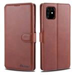 For Samsung Galaxy A81 / Note 10 Lite AZNS Calf Texture Horizontal Flip Leather Case, with Holder & Card Slots & Wallet & Photo Frame(Brown)