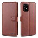 For Samsung Galaxy A91 / S10 Lite AZNS Calf Texture Horizontal Flip Leather Case, with Holder & Card Slots & Wallet & Photo Frame(Brown)