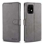 For Samsung Galaxy A91 / S10 Lite AZNS Calf Texture Horizontal Flip Leather Case, with Holder & Card Slots & Wallet & Photo Frame(Grey)