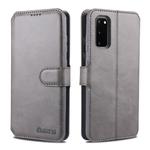 For Samsung Galaxy S20 Plus AZNS Calf Texture Horizontal Flip Leather Case, with Holder & Card Slots & Wallet & Photo Frame(Grey)