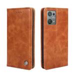 For Blackview Oscal C30 Non-Magnetic Retro Texture Leather Phone Case(Brown)