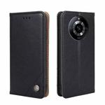 For Realme 11 5G Non-Magnetic Retro Texture Leather Phone Case(Black)
