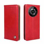 For Realme 11 Pro / 11 Pro+ 5G Non-Magnetic Retro Texture Leather Phone Case(Red)