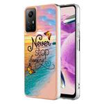 For Xiaomi Redmi Note 12S 4G Electroplating IMD TPU Phone Case(Dream Butterfly)