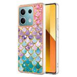 For Xiaomi Redmi Note 13 5G Global Electroplating IMD TPU Phone Case(Colorful Scales)