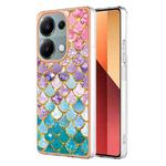 For Xiaomi Poco M6 Pro 4G Electroplating IMD TPU Phone Case(Colorful Scales)