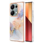 For Xiaomi Poco M6 Pro 4G Electroplating IMD TPU Phone Case(White Marble)