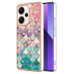 For Xiaomi Redmi Note 13 Pro+ 5G Electroplating IMD TPU Phone Case(Colorful Scales)