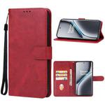 For OnePlus Ace 3 Pro Leather Phone Case(Red)