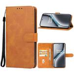 For OnePlus Ace 3 Pro Leather Phone Case(Brown)