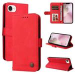 For iPhone SE 20224 Skin Feel Life Tree Leather Phone Case(Red)